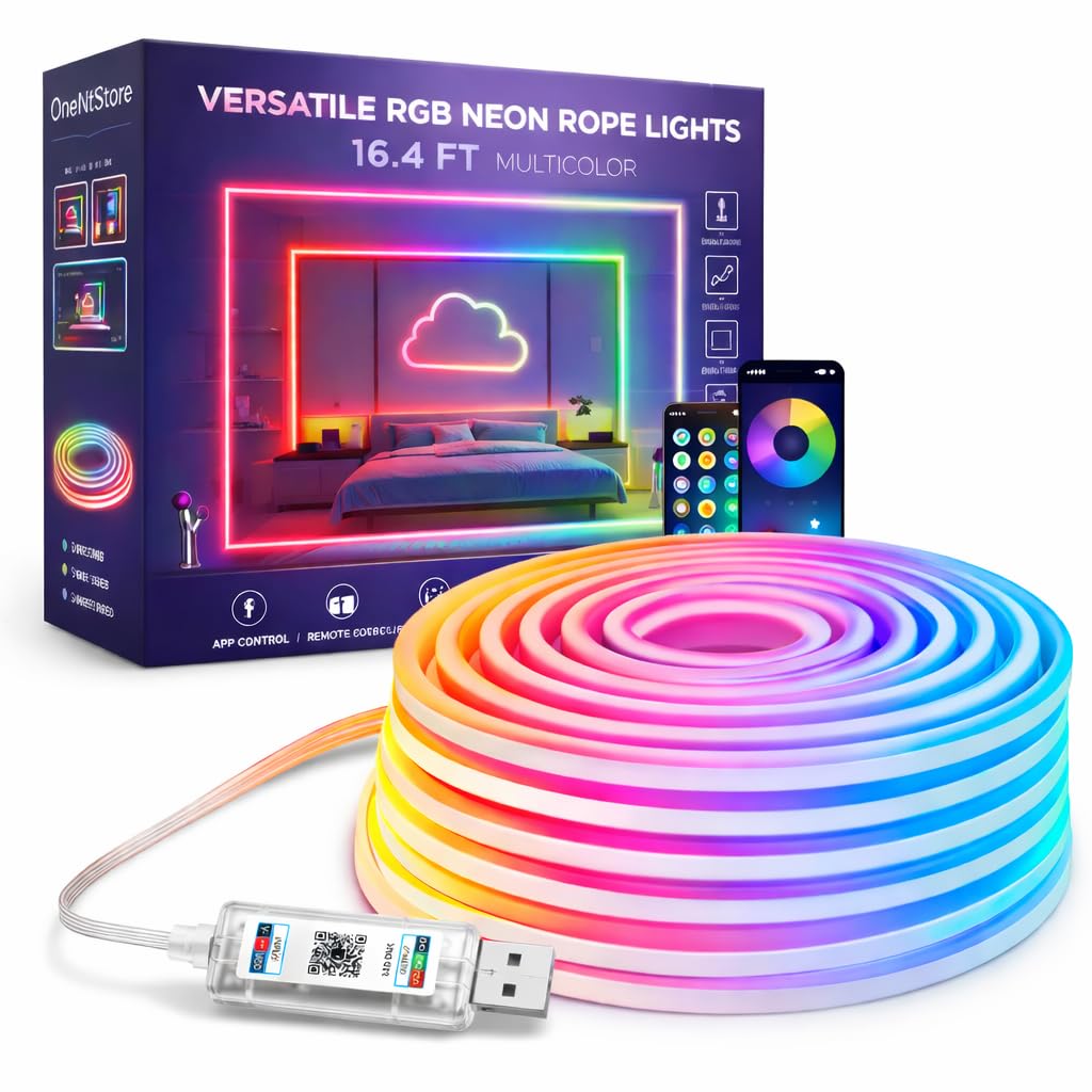 One94Store 5 Meter Smart RGB Neon LED Strip Lights